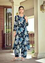 Woodee Shakira Vol 3 Rayon Printed Kurti With Bottom Dupatta