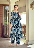 Woodee Shakira Vol 3 Rayon Printed Kurti With Bottom Dupatta