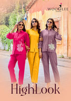 Wooglee High Look Russian Viscose Silk Co Ord Set Collection