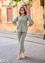 Wooglee High Look Russian Viscose Silk Co Ord Set Collection