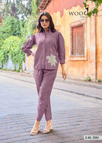 Wooglee High Look Russian Viscose Silk Co Ord Set Collection
