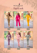 Wooglee High Look Russian Viscose Silk Co Ord Set Collection