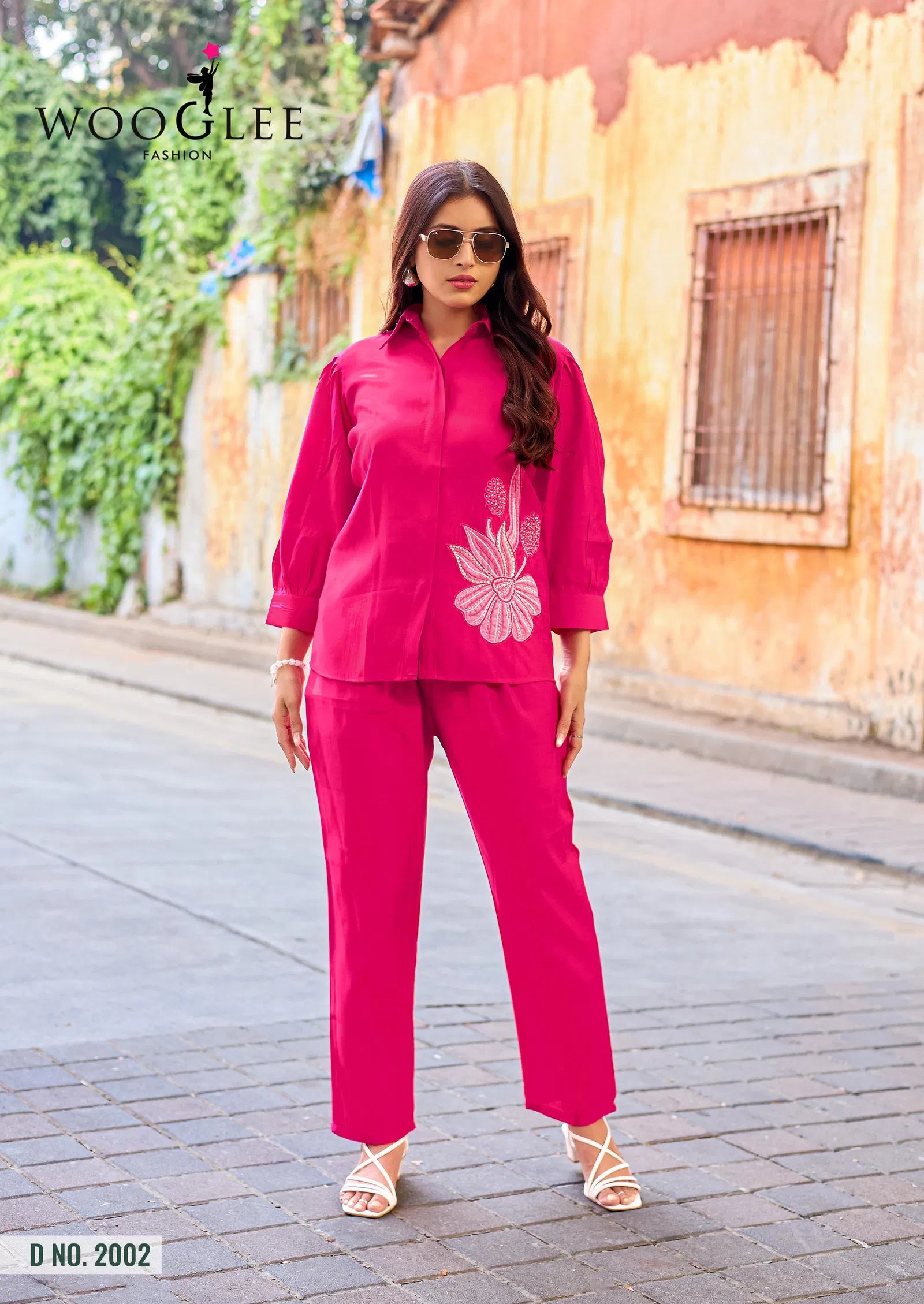 Wooglee High Look Russian Viscose Silk Co Ord Set Collection