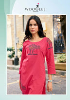 Wooglee Shivangi Cotton Flex Thread Worked Co Ord Set Collection