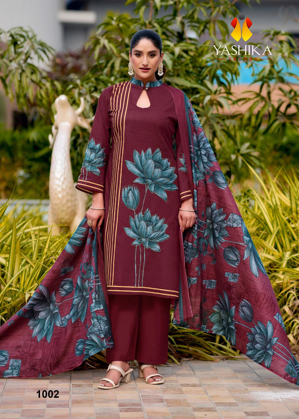 Yashika Mayisha Cotton Digital Printed Karachi Dress Material