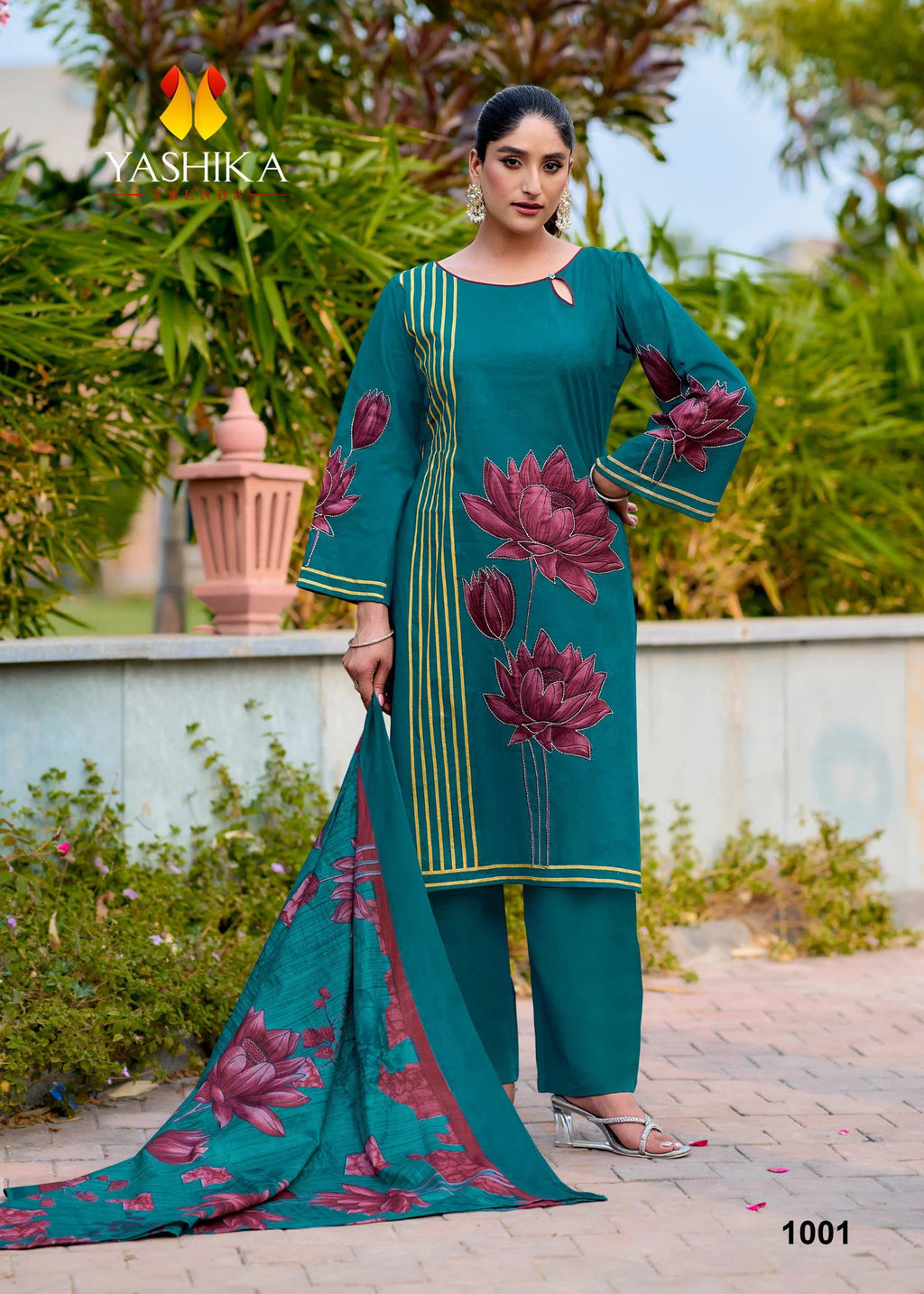 Yashika Mayisha Cotton Digital Printed Karachi Dress Material