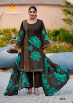 Yashika Mayisha Cotton Digital Printed Karachi Dress Material