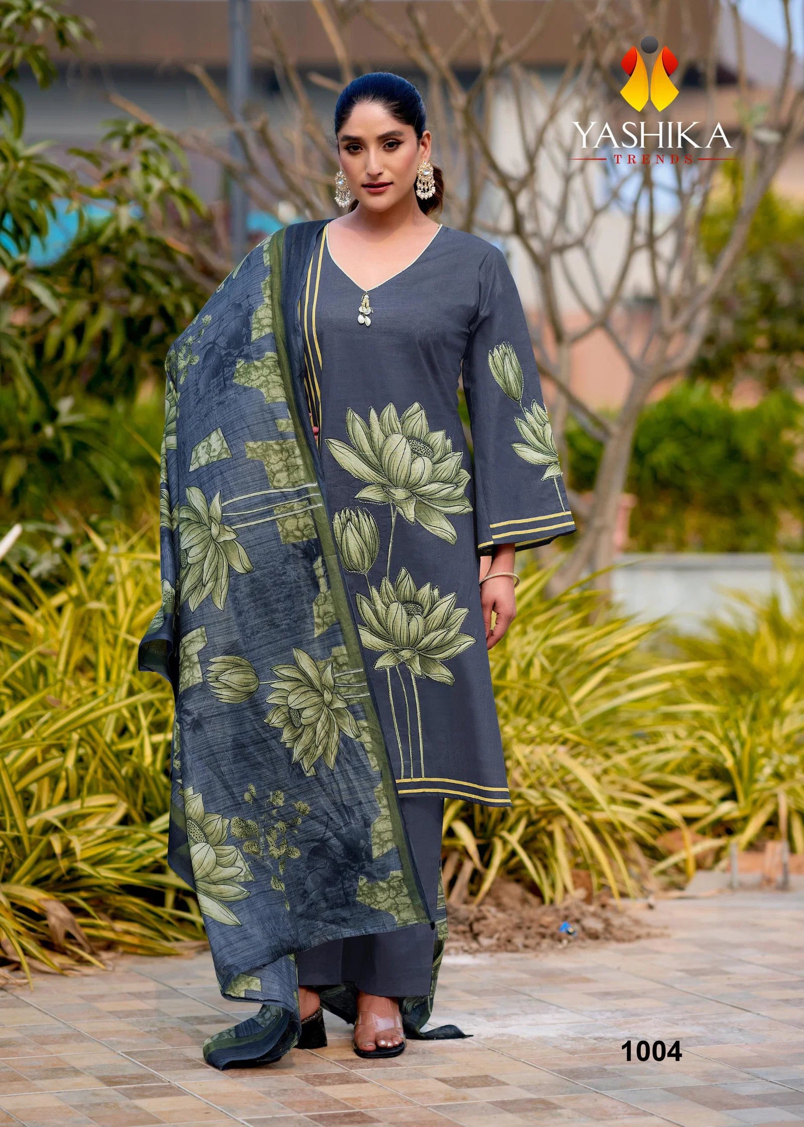 Yashika Mayisha Cotton Digital Printed Karachi Dress Material