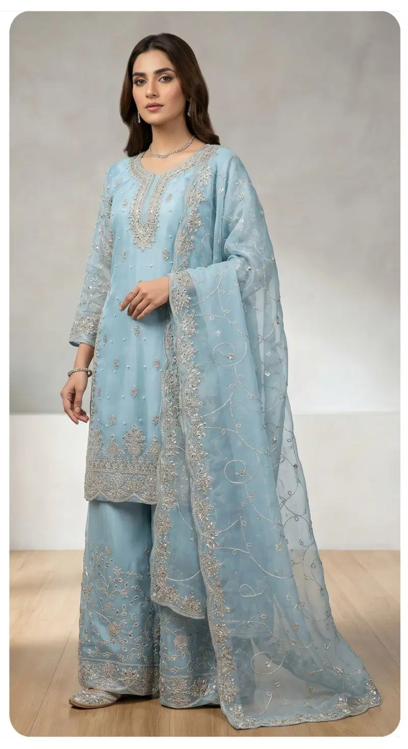 Zorista 10047 E To G Jimmy Choo Embroidered Salwar Kameez