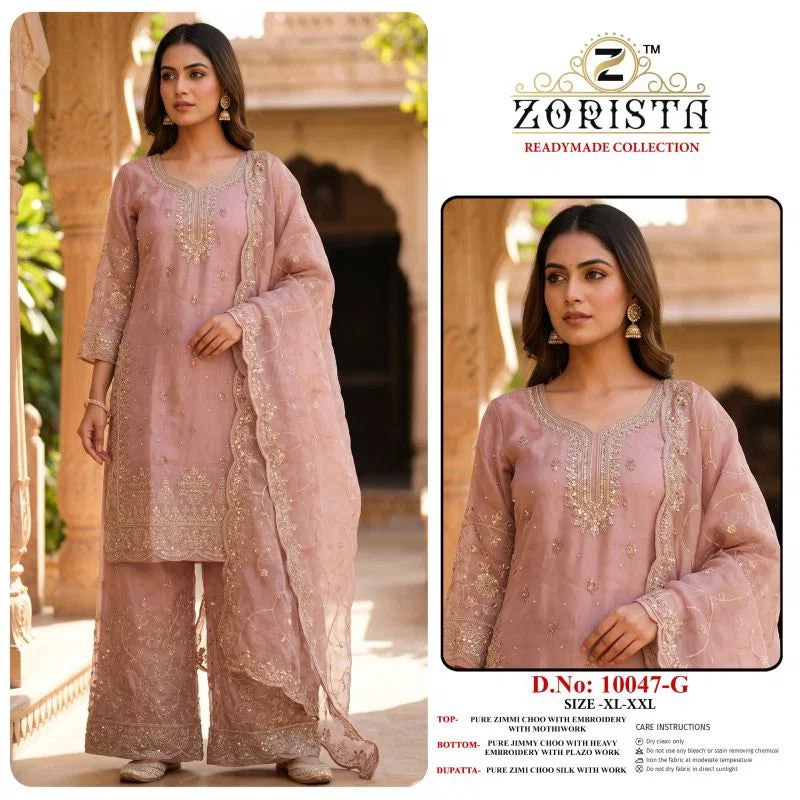 Zorista 10047 E To G Jimmy Choo Embroidered Salwar Kameez