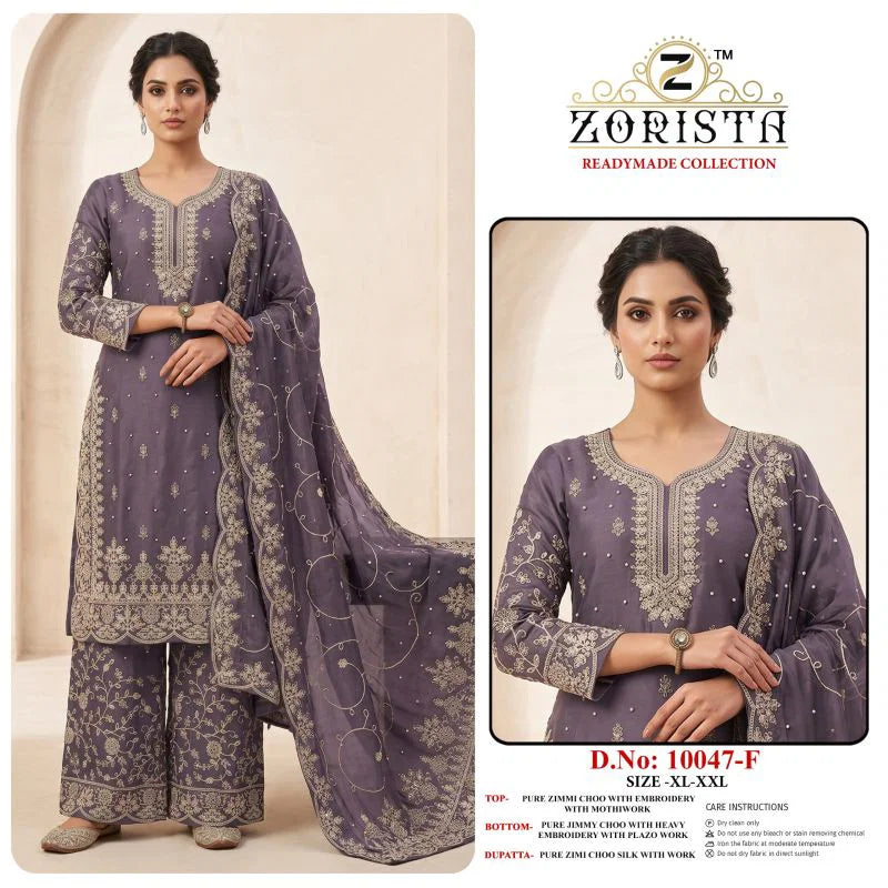 Zorista 10047 E To G Jimmy Choo Embroidered Salwar Kameez