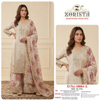 Zorista 10084 A To D Chinon Silk Embroidered Salwar Kameez