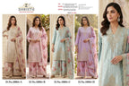 Zorista 10084 A To D Chinon Silk Embroidered Salwar Kameez