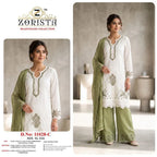 Zorista 11028 A To D Cruncy Silk Embroidered Salwar Kameez