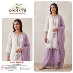 Zorista 11028 A To D Cruncy Silk Embroidered Salwar Kameez