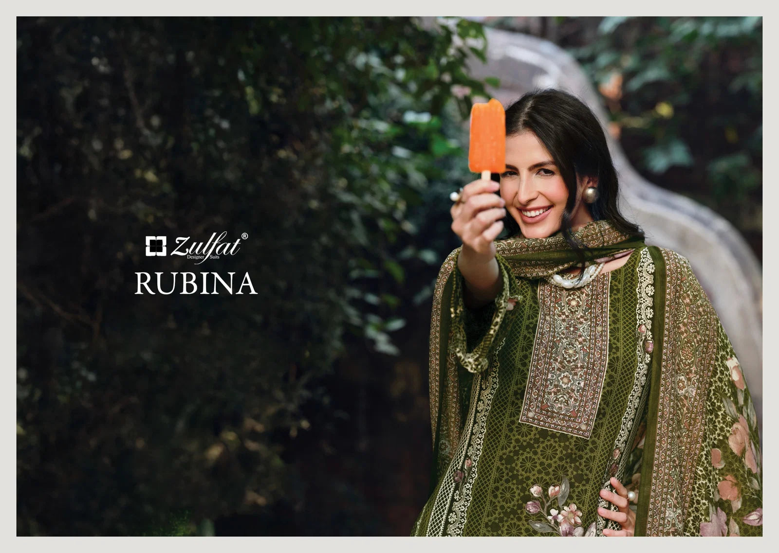 Zulfat Rubina Rayon With Handwork Designer Dress Material Collection