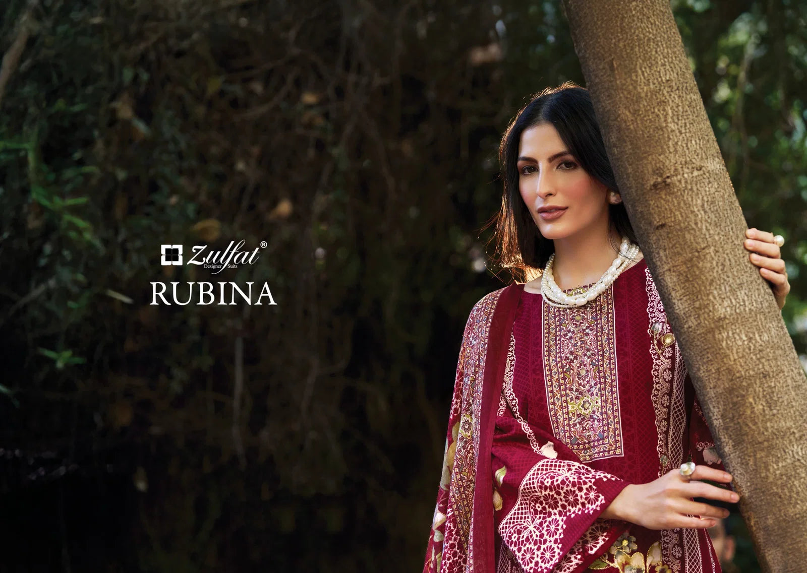 Zulfat Rubina Rayon With Handwork Designer Dress Material Collection
