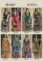 Zulfat Rubina Rayon With Handwork Designer Dress Material Collection